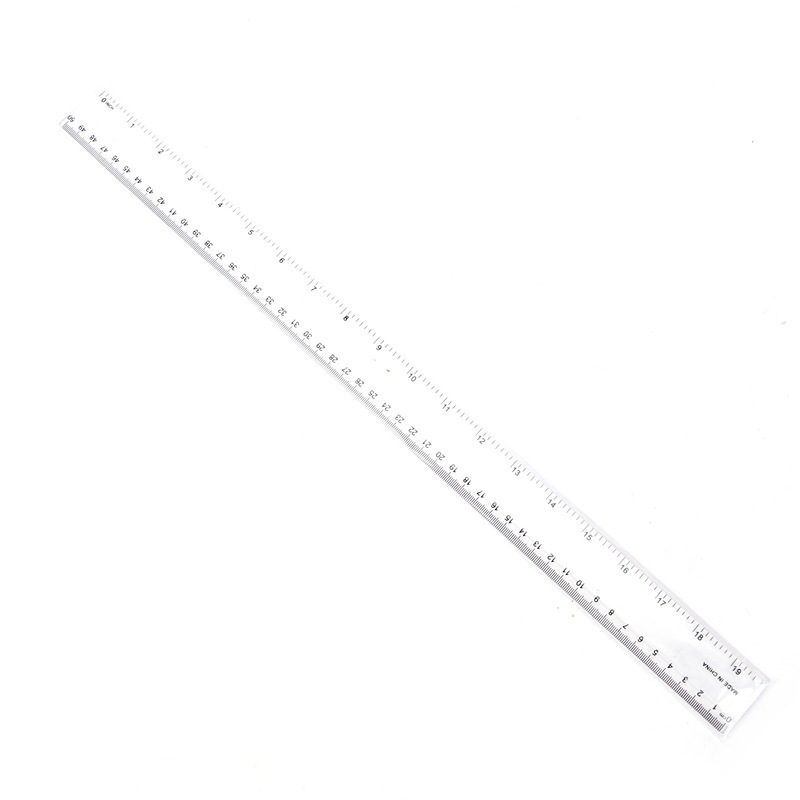 Factory 6inch 12inch 15cm 30cm Transparent PVC Clear Plastic Scale Flexible Measuring Ruler