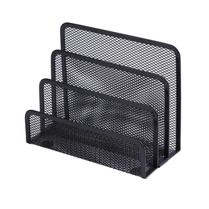 High quality wholesale office stationery metal mesh wire desk organizer ,letter sorter and mesh pen holder