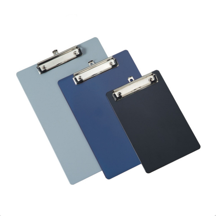 promotion goods office flat normal clip A4 letter size PS plastic clip board folding clipboard A6