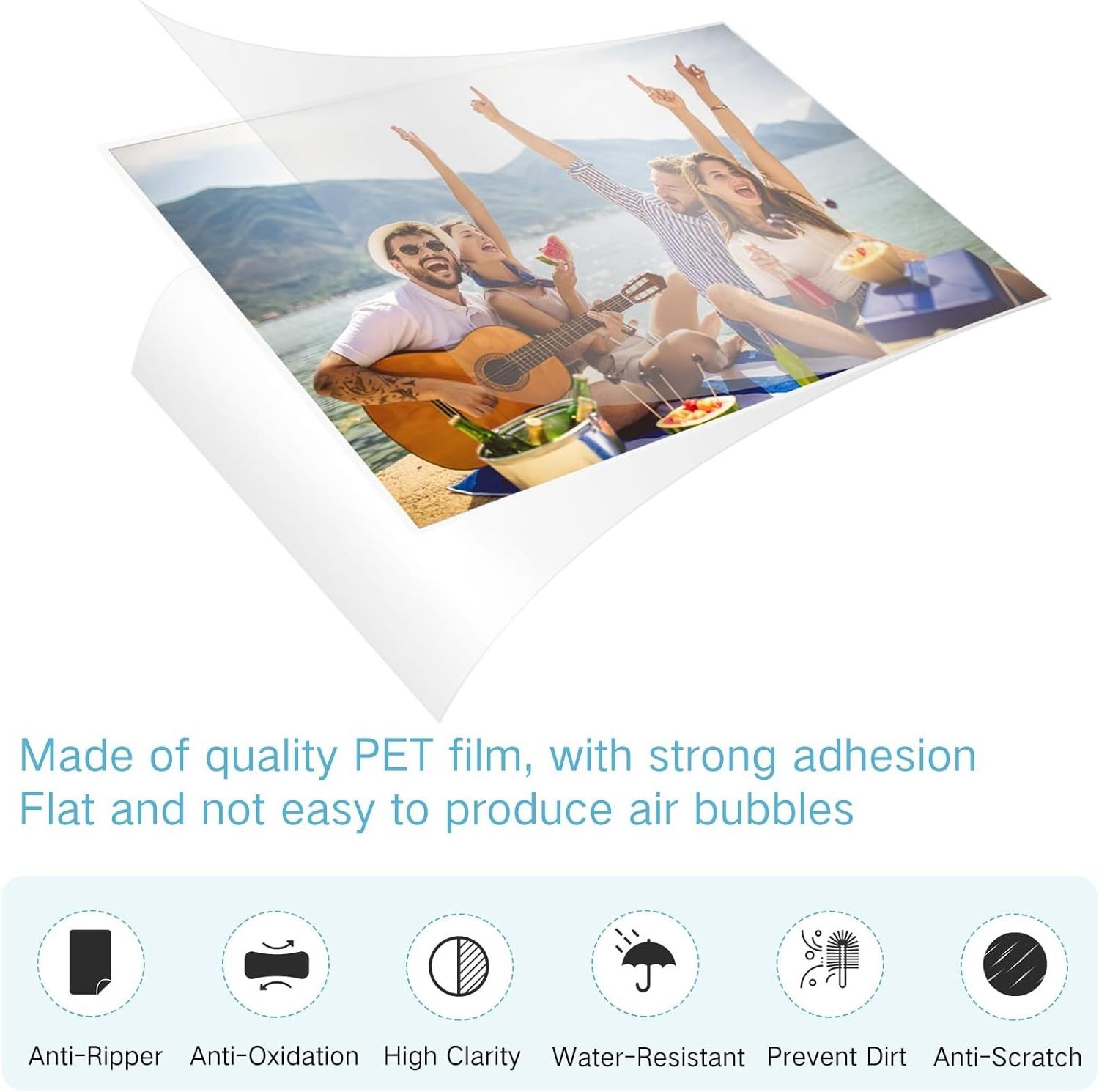 Wholesale PET Laminate Sheet 100pcs/Pack A7 bopp holographic thermal lamination film