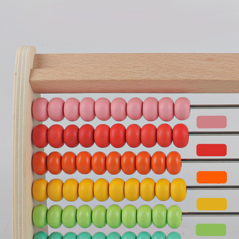 Early Educational Popular Wooden Abacus Toy Children Learning Wooden Counting Frame