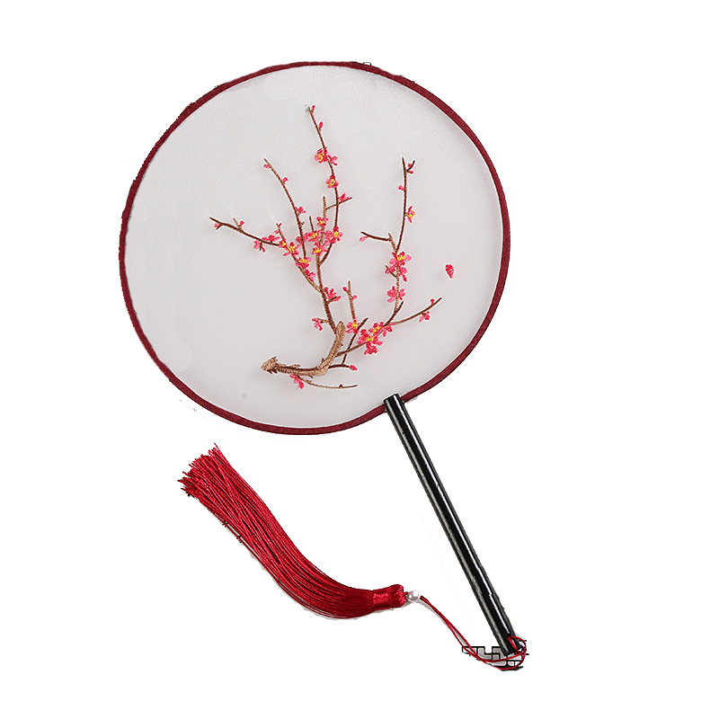 Chinese Style Fan Round Hand Fan Wedding Gift Women Boutique Fan