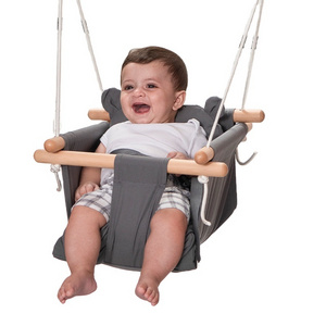 Kids Hot Baby Wooden Hanging Swing Seat Chair Indoor Outdoor Hammock Swing For Backyard