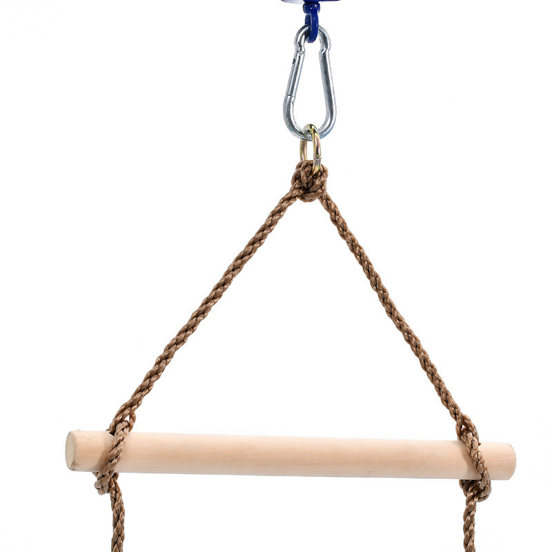 HOYE CRAFTS climbing rope ladder climbing swing wooden ladder tree swing for backyard