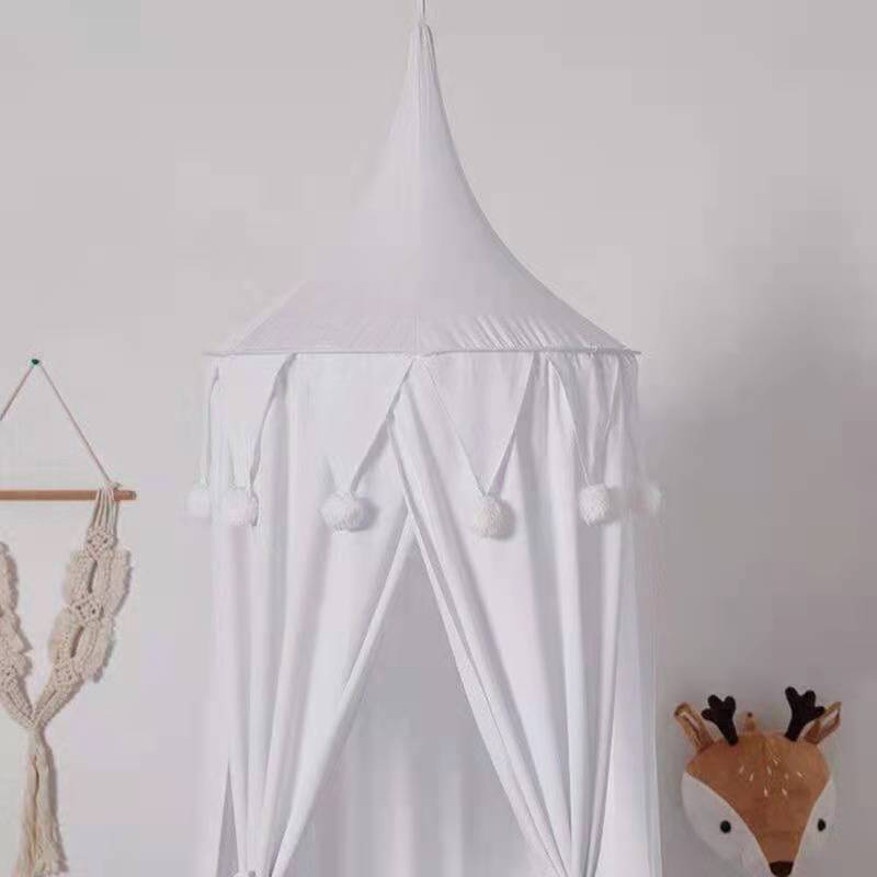 Hoye crafts White Canopy Bed Curtains Princess Bed Canopy Princess Dome Bedding Net