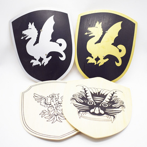 Custom classic toy shield sword set educational toy kids golden shields