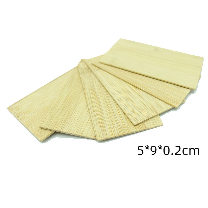 HOYE CRAFTS Customized Blank Bamboo Name Card Laser Engraved Printing Card Blank Wooden Business Card