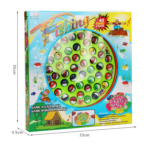 New Design Children Catching Fish Game Rotating Board Magnetic Fishing Game for Kids