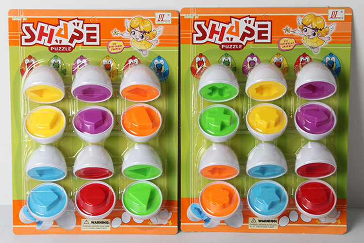 HOYE CRAFTS simulation egg toys color  learning toys shape matching game for kids