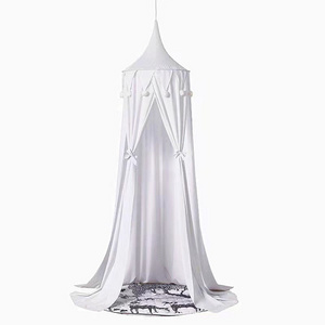 Hoye crafts White Canopy Bed Curtains Princess Bed Canopy Princess Dome Bedding Net