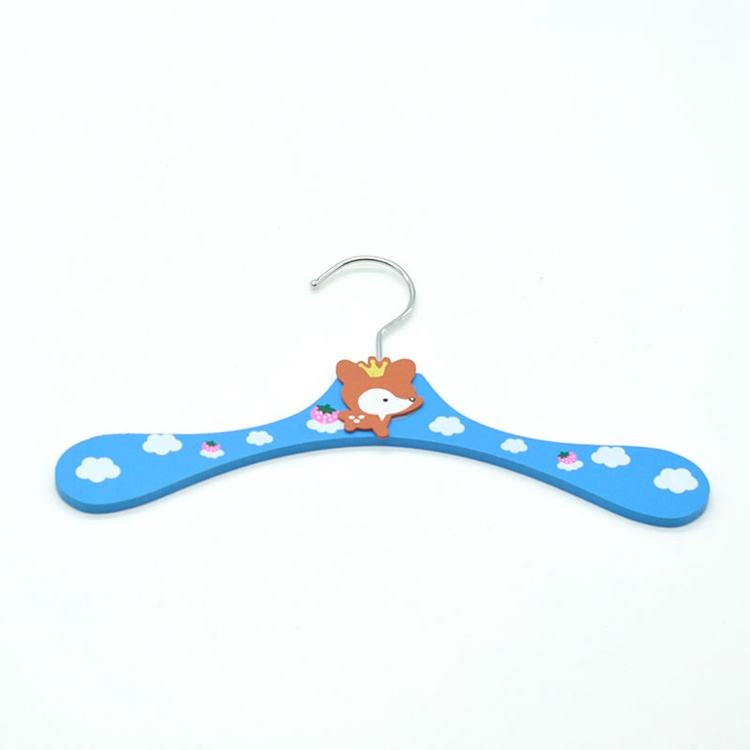 Cute cartoon animal patterns children wood coat hanger Baby Clothes Rack home decoration