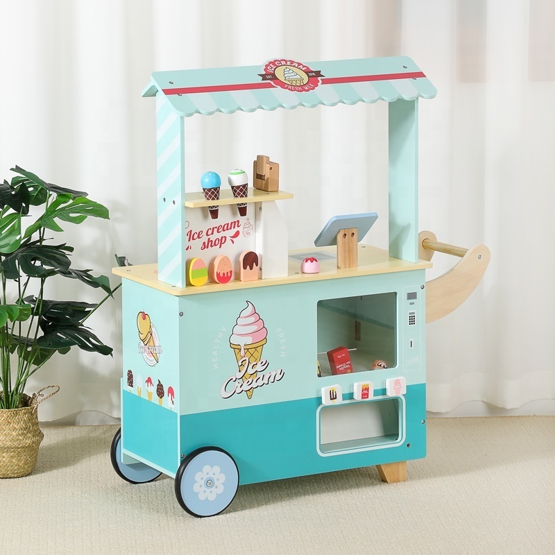 New Style Ice Cream Shop Play Set Mini Kitchen Car Ice Cream Truck Toys