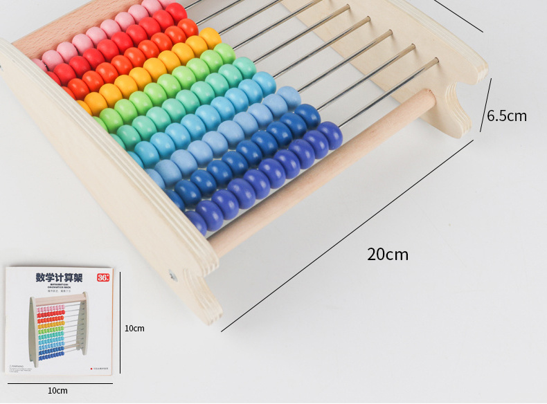 Early Educational Popular Wooden Abacus Toy Children Learning Wooden Counting Frame