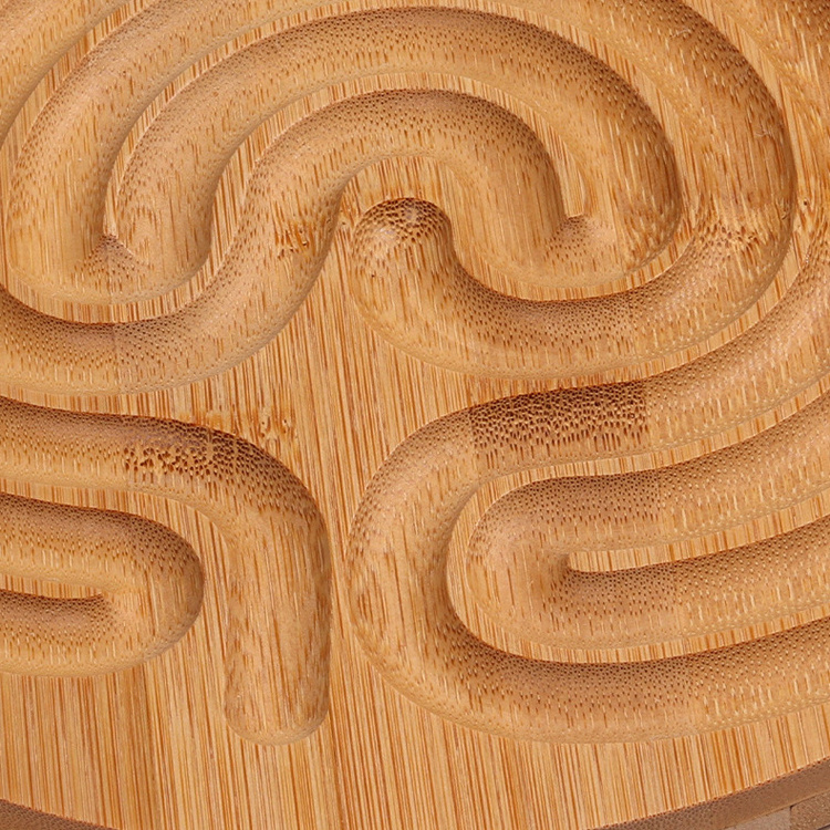 Educational Handcraft Toys Bamboo Labyrinth Game Wooden Round Maze Board Toy