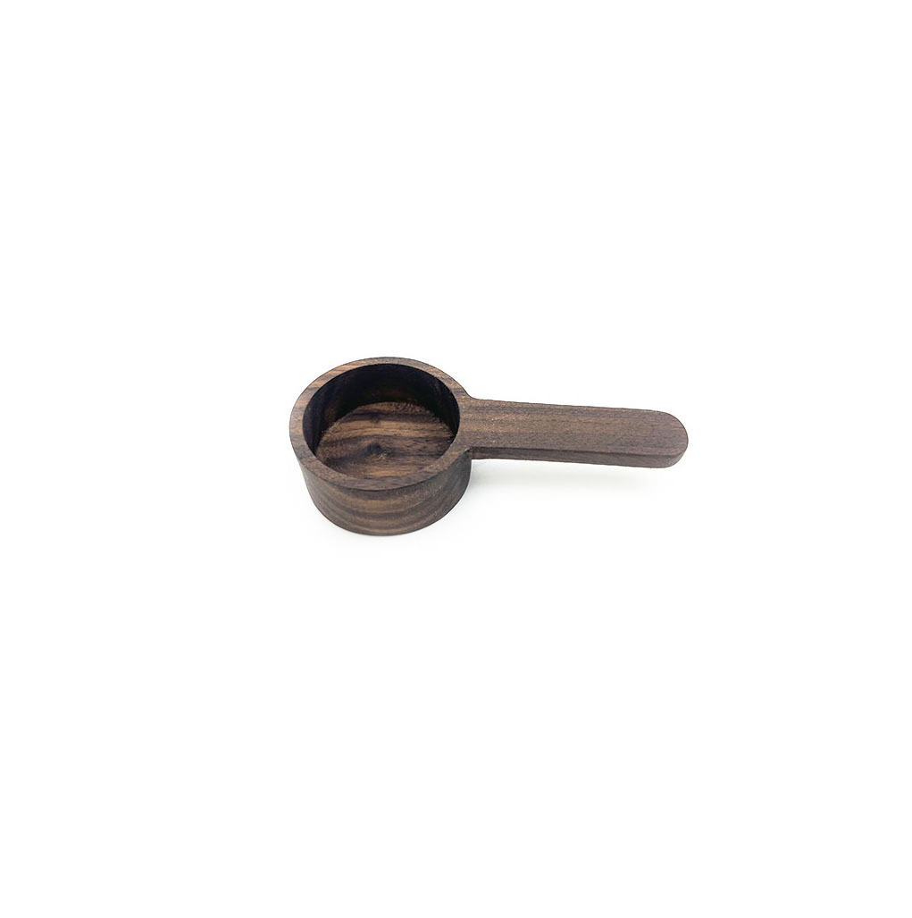 High Quality Wooden Scoop Black Walnut Spoon Smooth Beech Wood Coffee Spoon