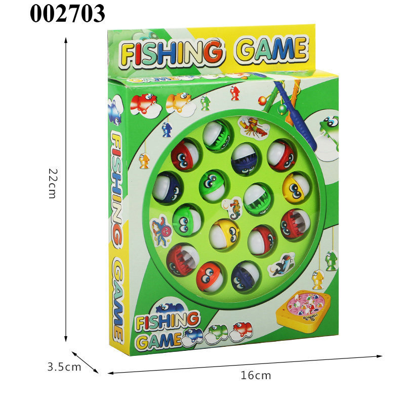 New Design Children Catching Fish Game Rotating Board Magnetic Fishing Game for Kids