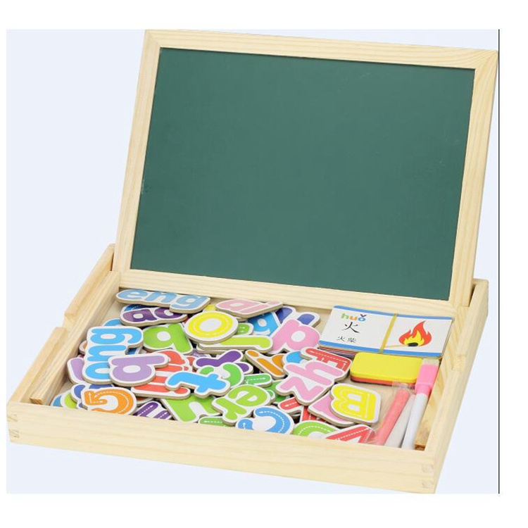 Magnetic jigsaw puzzle Montessori Magnetic Puzzle Wooden magnetic drawing board