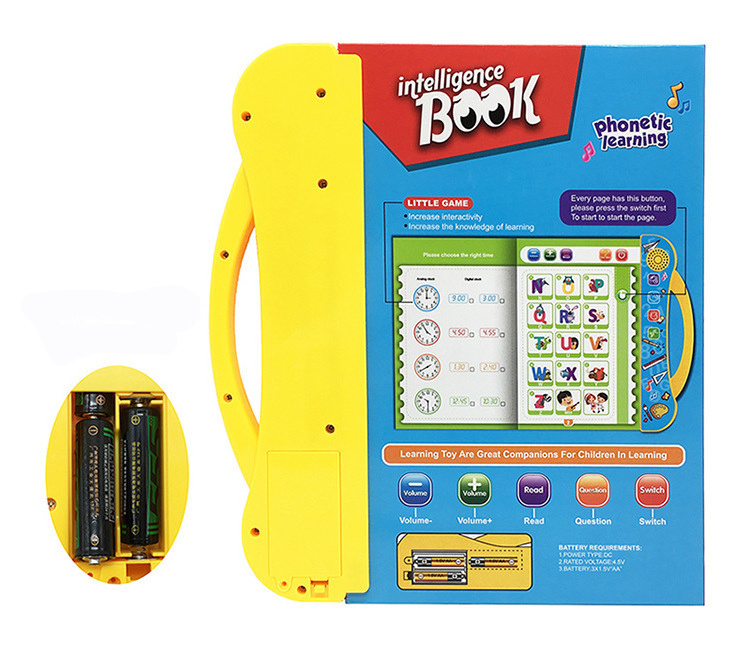 Educational Books English Letters Words Learning Machine Sounding Books for Kids