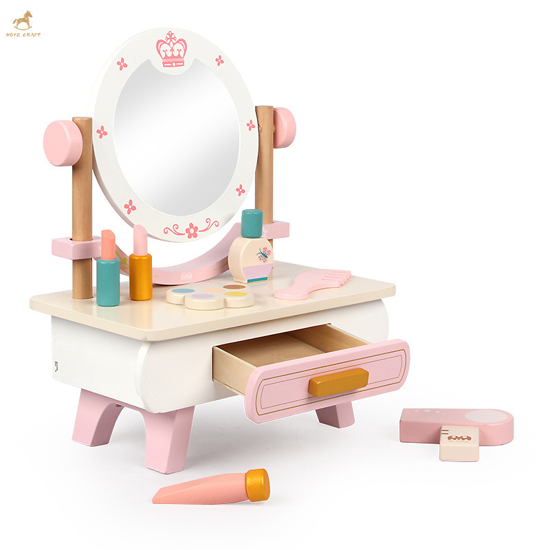 Girl princess dressing table children's simulation baby dressing table wooden toys