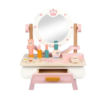 Girl princess dressing table children's simulation baby dressing table wooden toys