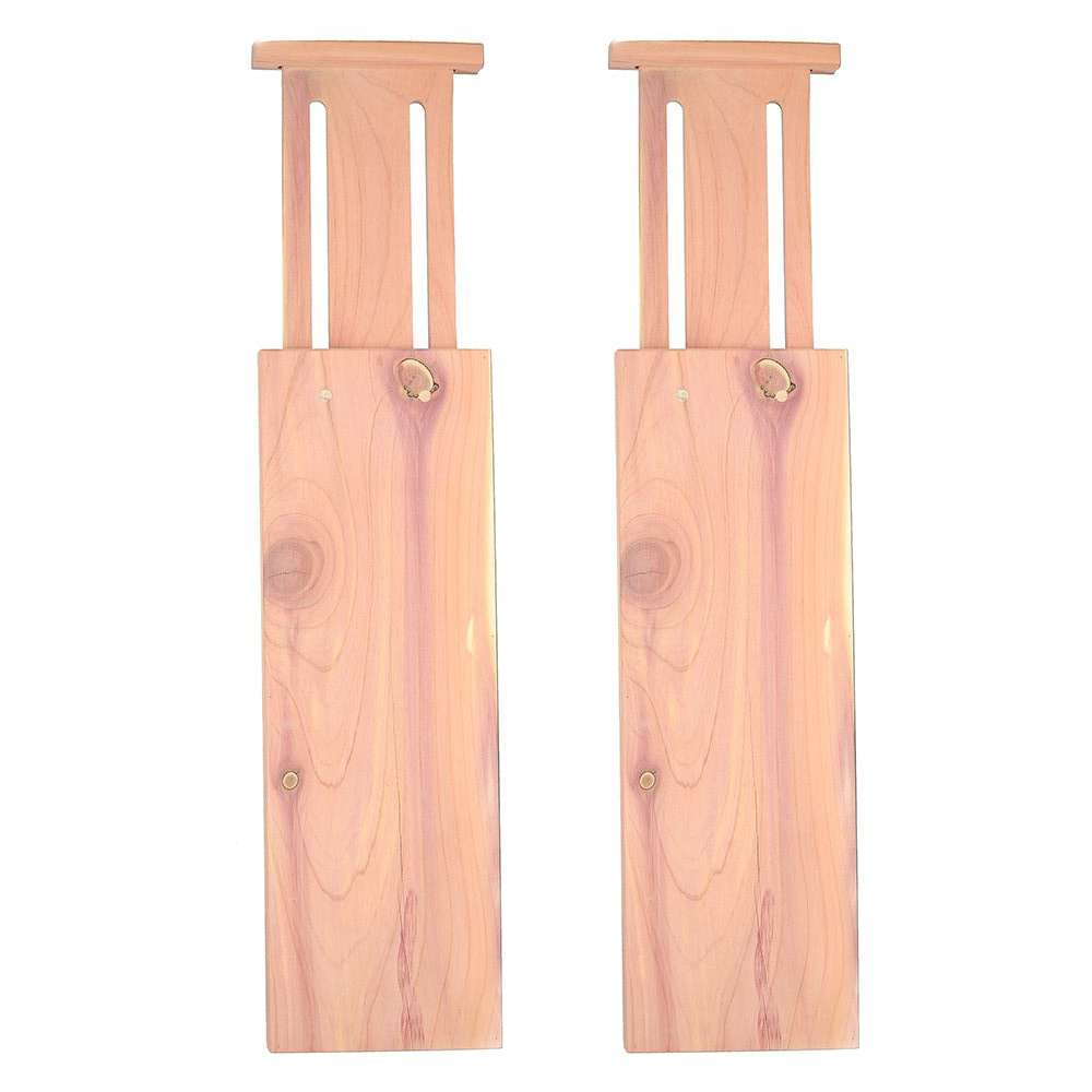 Wood Custom Fit Adjustable Deep Kitchen Drawer Dividers Set of 2