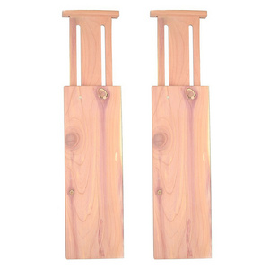 Wood Custom Fit Adjustable Deep Kitchen Drawer Dividers Set of 2