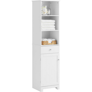 Floor Standing Tall Bathroom Storage Cabinet with Shelves and Drawers,Linen Tower Bath Cabinet, Cabinet with Shelf