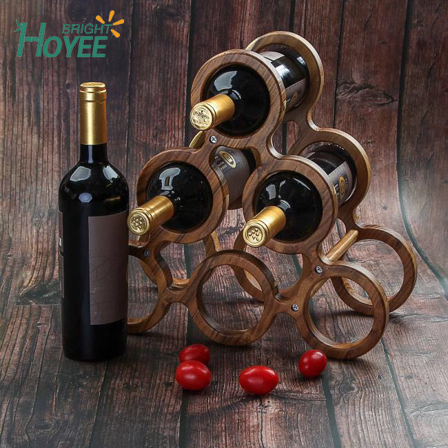 Hot Sale Red Wine Rack Modern Wine Storage Holder Rack Teak Wood