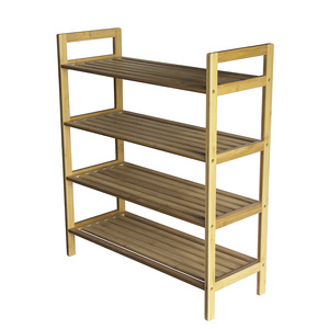 Amazing bamboo shoe rack stackable shoe rack cabinet shoe shelf with 4 tiers