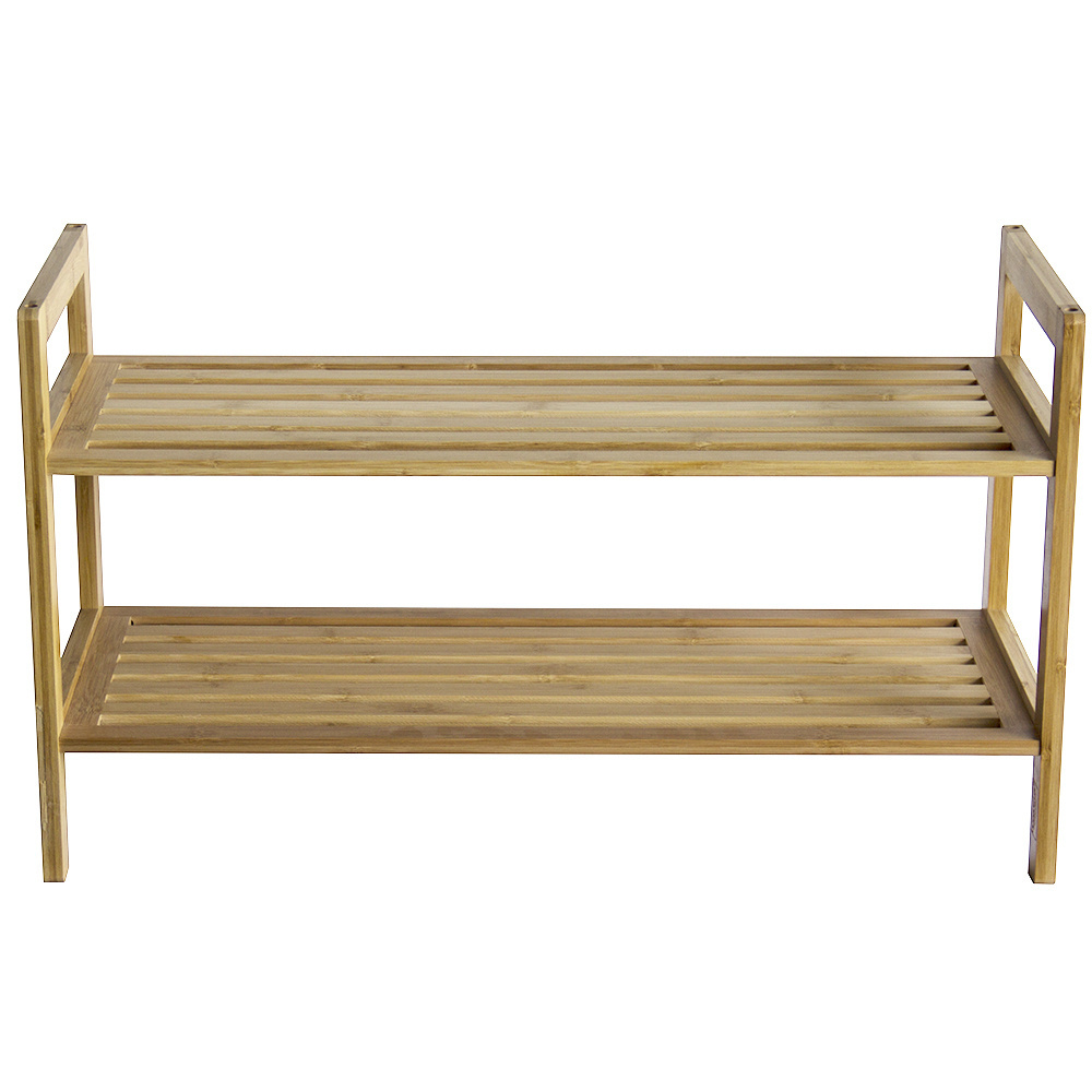 Bamboo Wooden Shoe Rack Storage Display Stand 2-Tier Shelf Shoe Rack Designs