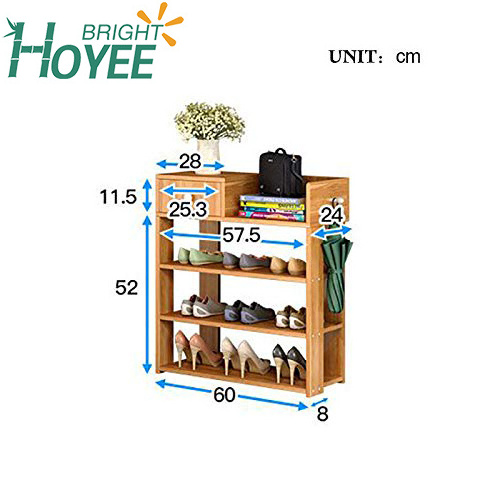 Multi Function Entryway Shoe Organizer with Drawer Wooden Shoe Storage Shelf Rack