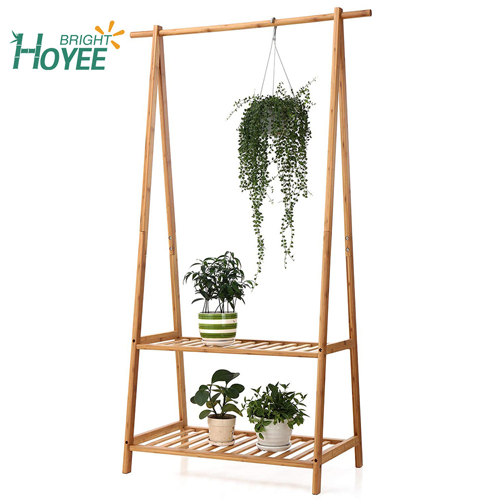 Bamboo Plant Flower Display Shelf Rack or Clothing Rack