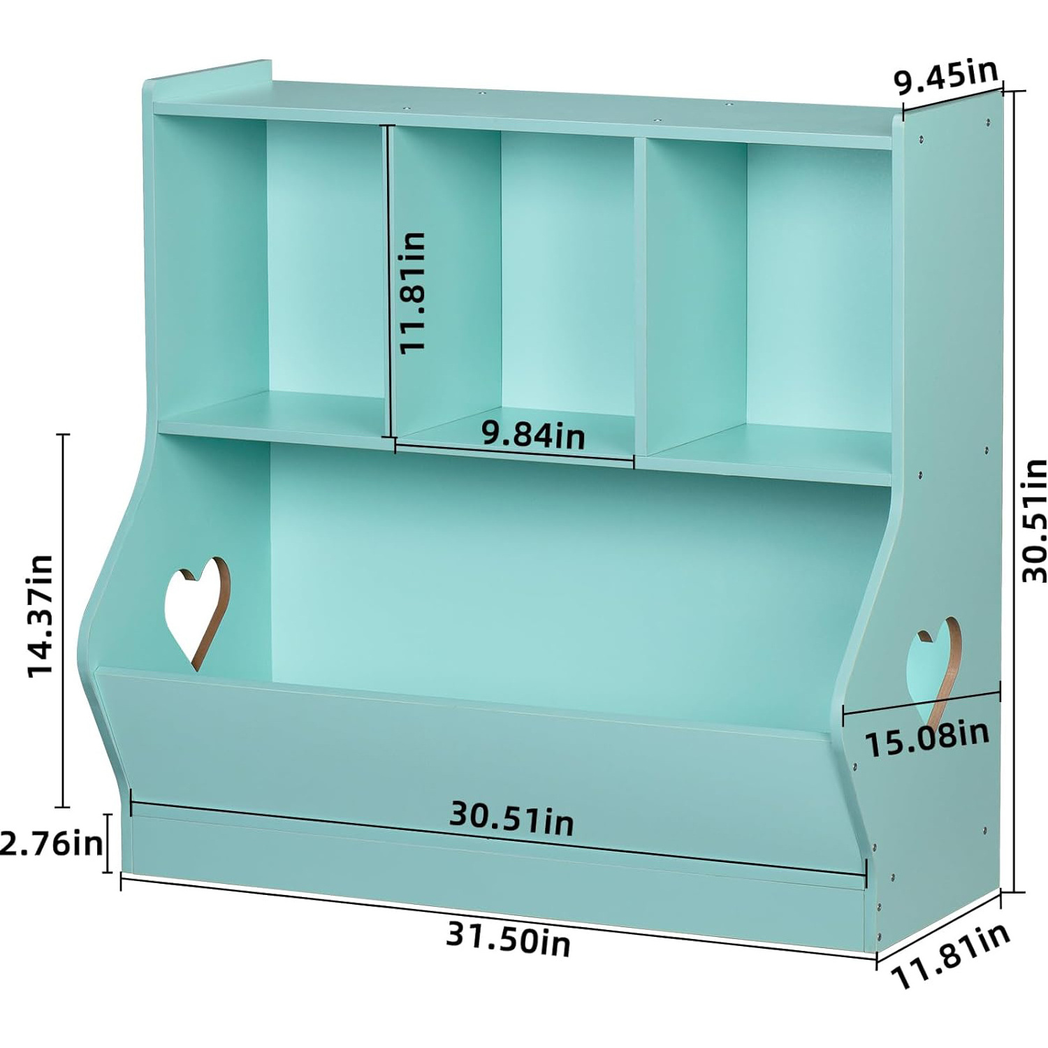 Kids Toy Storage Organizer Children Small Bookcase and Bookshelf Toddler Toy Storage Cabinet Toy Shelf for Playroom, Bedroom