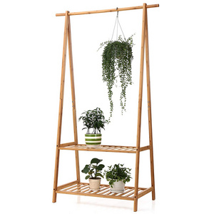 Bamboo Plant Flower Display Shelf Rack or Clothing Rack