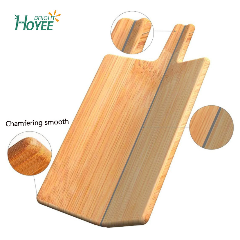 Wholesale folding bamboo chopping board with handle chopping block Folding wooden cutting   board for kitchen