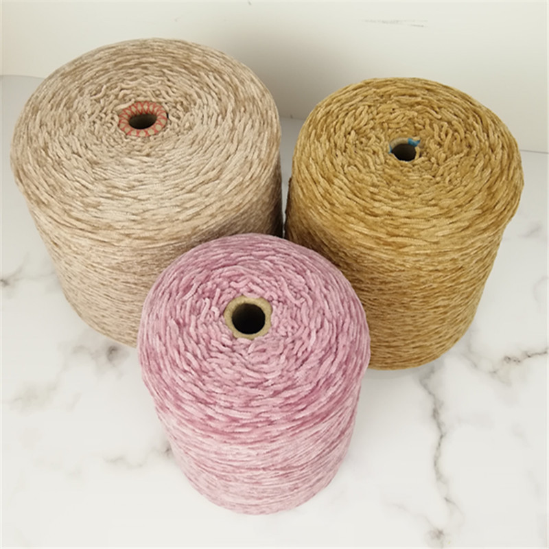 Chenille Woven Bag 100%polyester Yarn Spun Yarn Virgin for Knitting Good Color Chart 100% Polyester 1/6.5NM DTY 100g 75g 50g