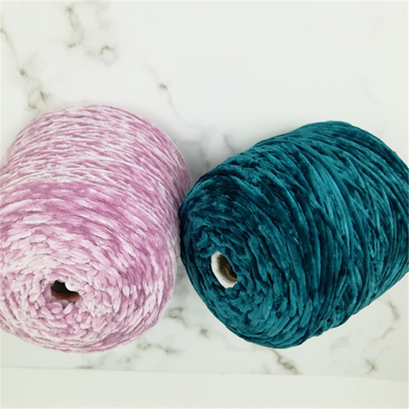 Chenille Woven Bag 100%polyester Yarn Spun Yarn Virgin for Knitting Good Color Chart 100% Polyester 1/6.5NM DTY 100g 75g 50g