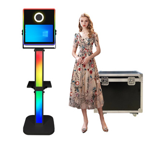 Superior Quality Dslr Photo Booth Selfie Machine Vending With Camera Kiosk 15.6 Inches Photobooth For Cocktail Party