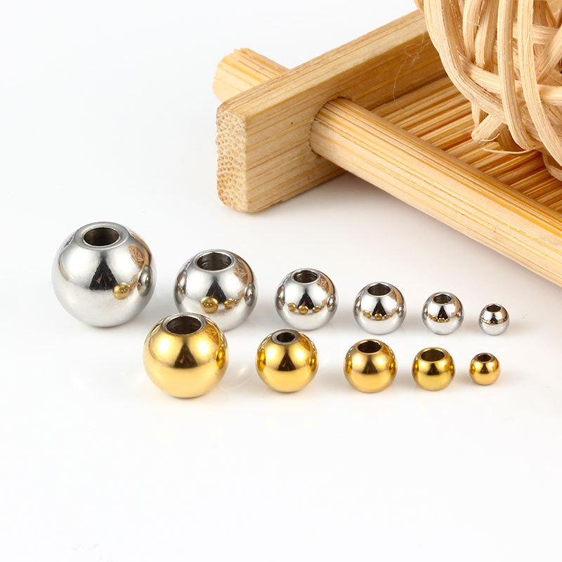 Hoyo 2024 Wholesale Stainless Steel Various Colors Spacer Beads For Diy Jewelry Accessories & Findings