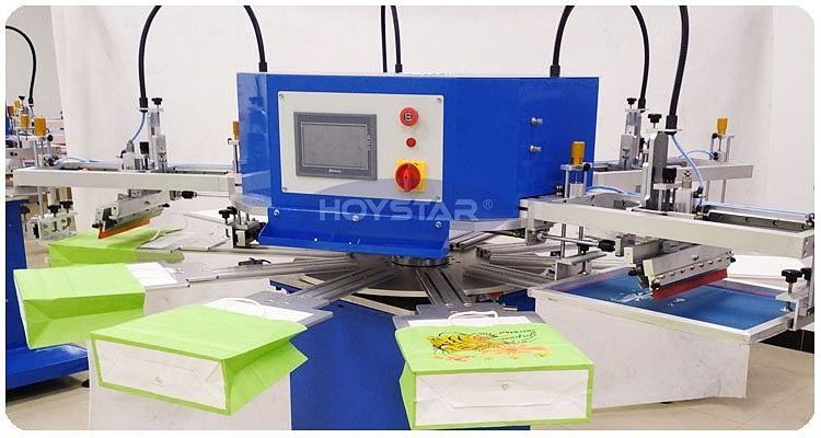 Hoystar Screen Printing Machine 4 Color T Shirt Automatic Screen Printer for Sale