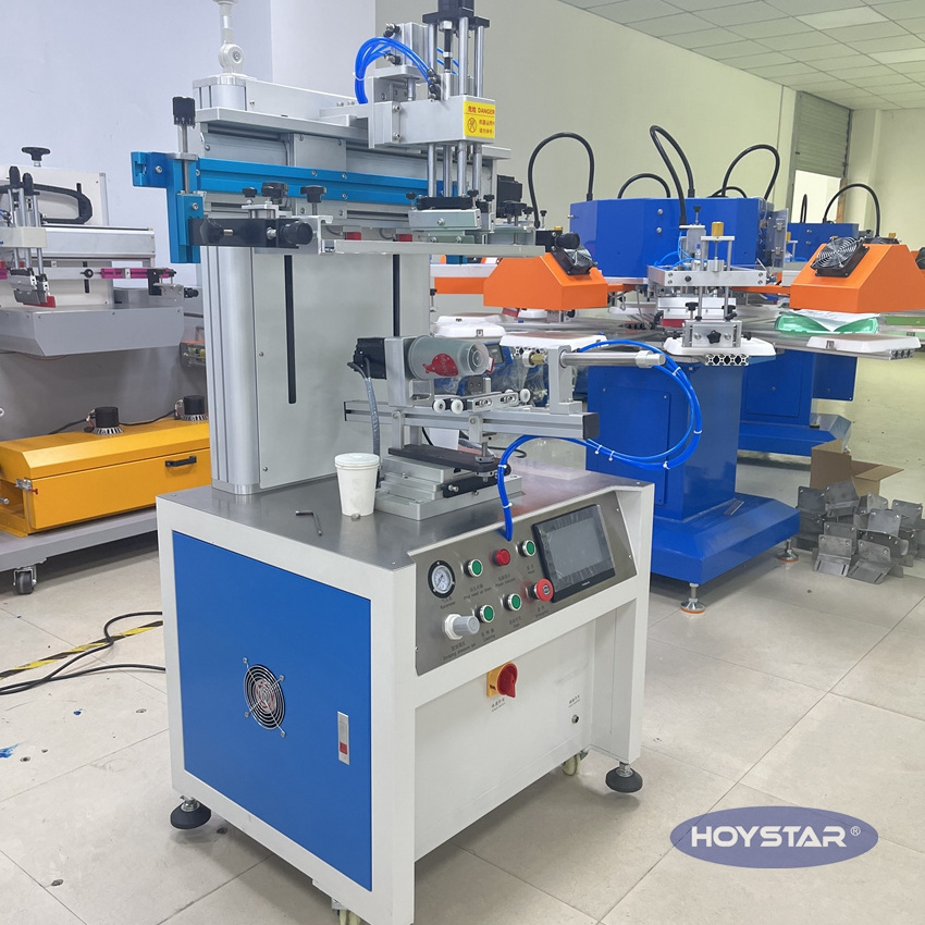 Cylindrical Semi-automatic Multi Color Bottle Screen Printing Machine With Color Registration