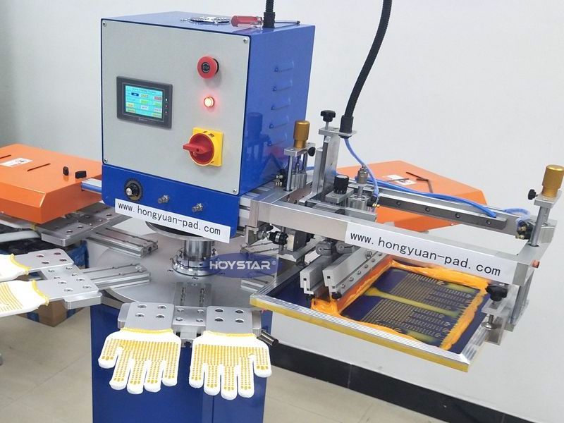 Auto Silkscreen Glove Silicone Printing Machine