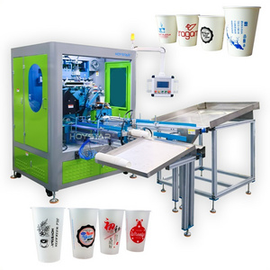 PET PVC Paper Bowl Automatic Silk Screen Printing Cup Machine