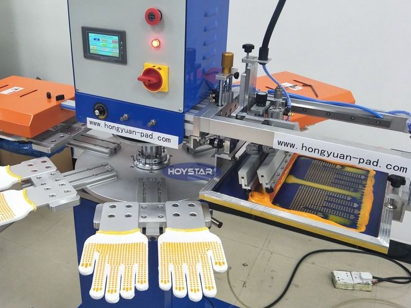 Auto Silkscreen Glove Silicone Printing Machine