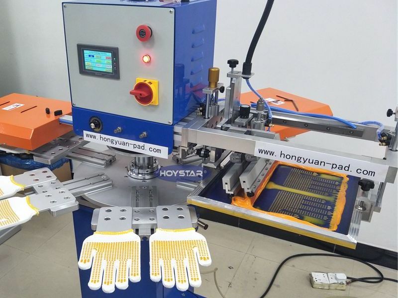 Auto Silkscreen Glove Silicone Printing Machine