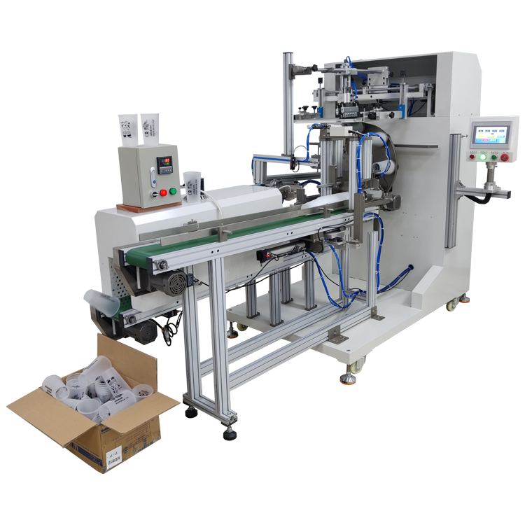 Plastic Cup Screen Printing Machine For Paper Cup Salad Bowls Printing Milk Tea PP Cups Screen Printer Automatic