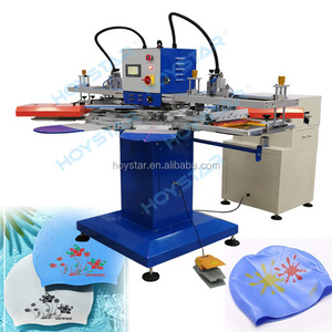 2 color silicone swim cap printing machine for sale rapid tag screen printer for tshirt neck label