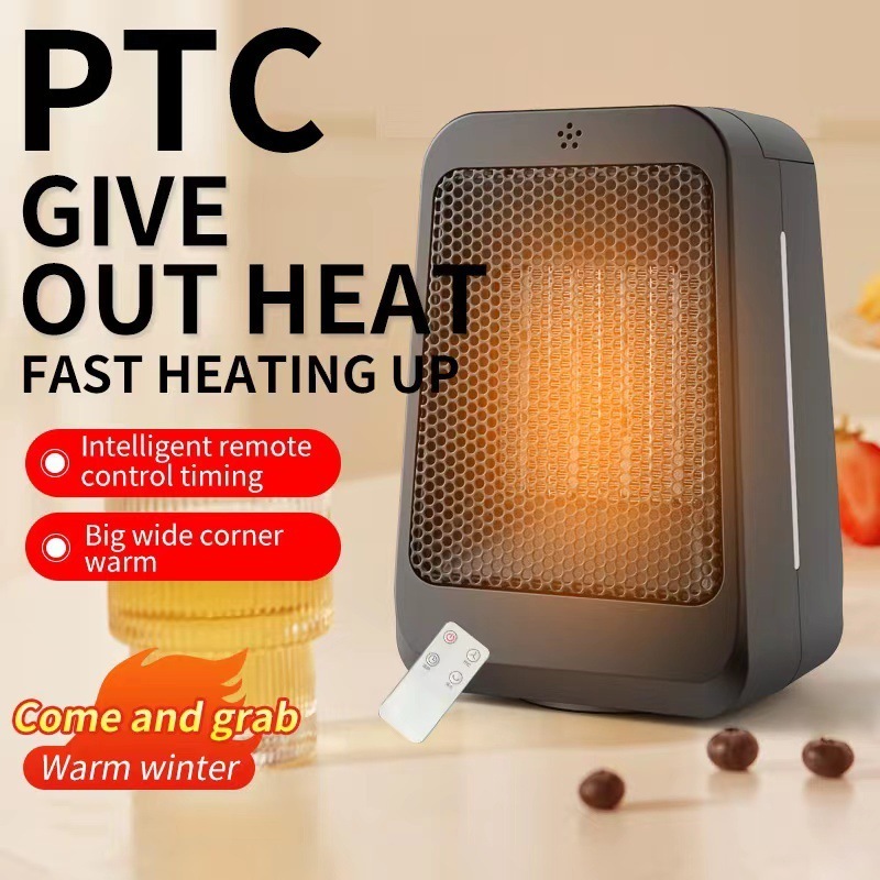 Electric Space Heater Mini Thermostat Portable PTC Ceramic Fan Heater