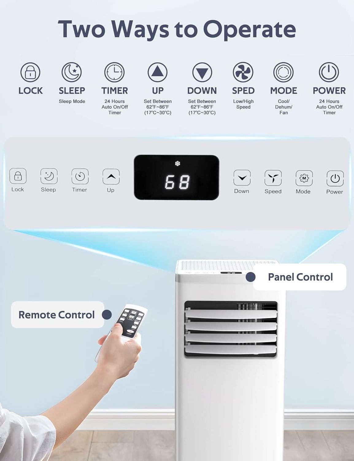 portable air conditioner rechargeable low power consumption air conditioner