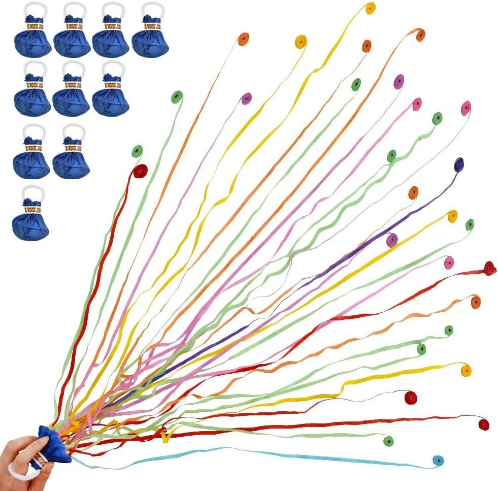 Streamers Poppers Colorful Hand Throw Confetti Poppers, No Mess Paper Crackers for Birthday Wedding Party Celebrations